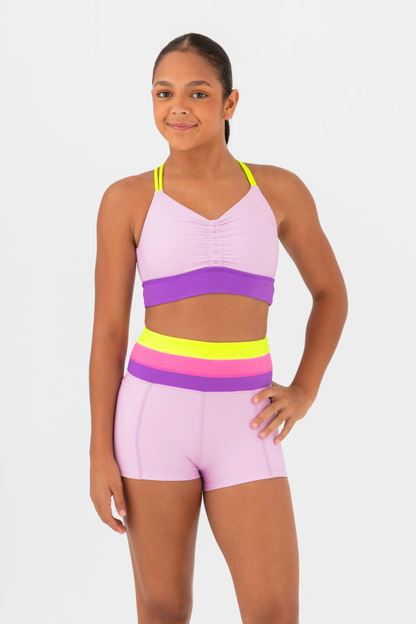 Porsha Crop Top in Fairy Floss by Every Turn - Front Product View