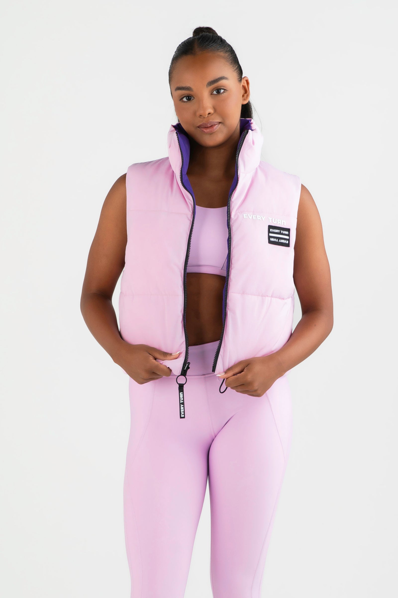 ジャケット・アウター double zip reverse puffy vest. / 48 XIEERDUO Long Puffer Vest Women Hooded Sleeveless 2024 Fall Winter