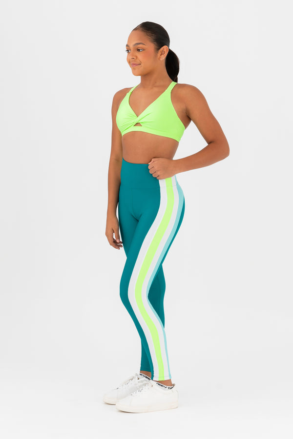 Rhythm Full Length Tight in Amazonia by Every Turn - Side Product View