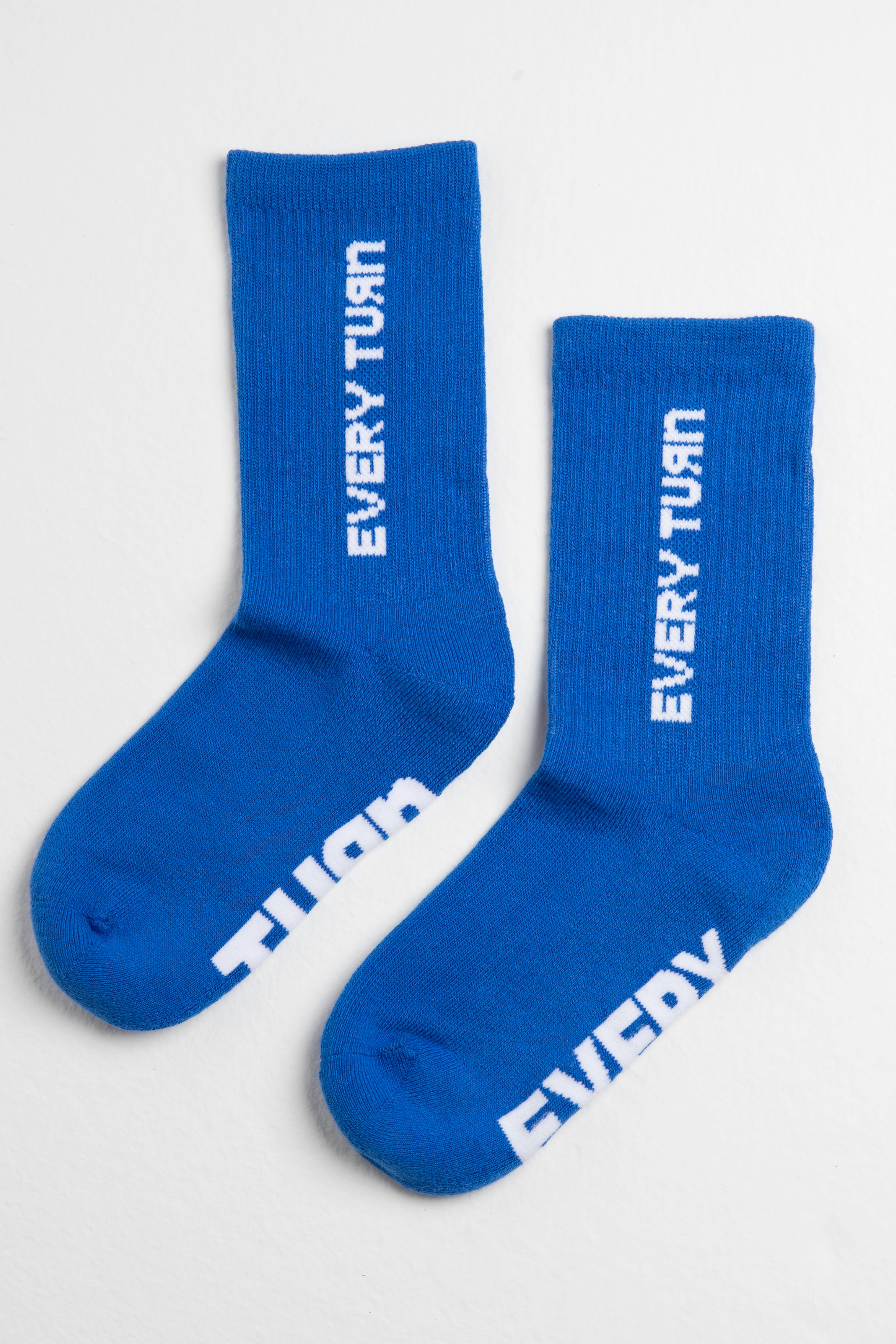 SS26 Bones Logo Q-Skin® Technical Crew Socks Blue
